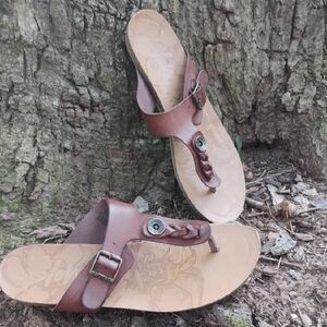 Blowfish Malibu Tan Leather Women's Sandals